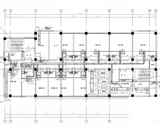 11层社区办公综合楼通风空调排烟系统设计CAD施工图纸（安装图纸） - 1