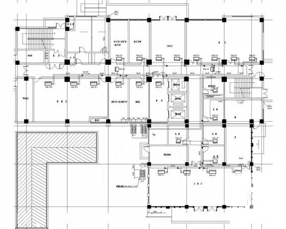 11层社区办公综合楼通风空调排烟系统设计CAD施工图纸（安装图纸） - 2