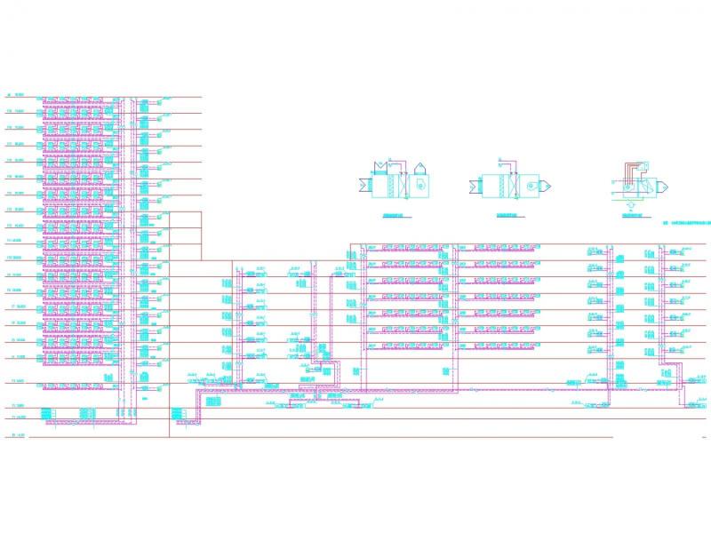 19层科研办公建筑空调通风及防排烟系统（制冷机房） - 5
