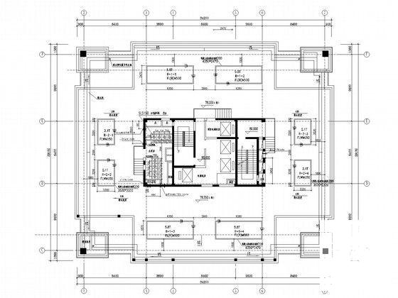 21层办公建筑空调通风系统设计CAD施工图纸（消防设计） - 5