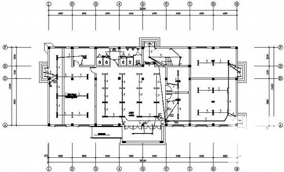 公司3层办公楼电气CAD施工图纸（二级负荷） - 1