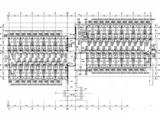 5层员工宿舍建筑水暖CAD施工图纸（直饮水系统） - 1
