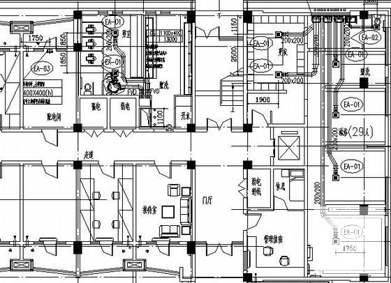 地上5层宿舍楼通风设计CAD施工图纸 - 4