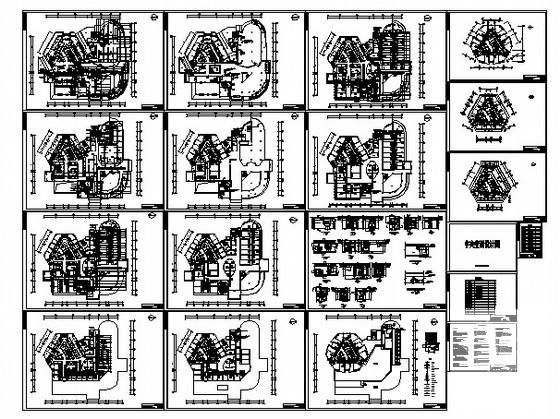 高层办公大厦中央空调设计CAD施工图纸 - 4