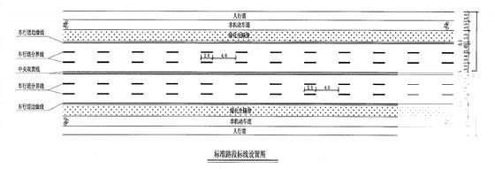 城市次干路道路工程CAD施工图纸设计（交通工程） - 3