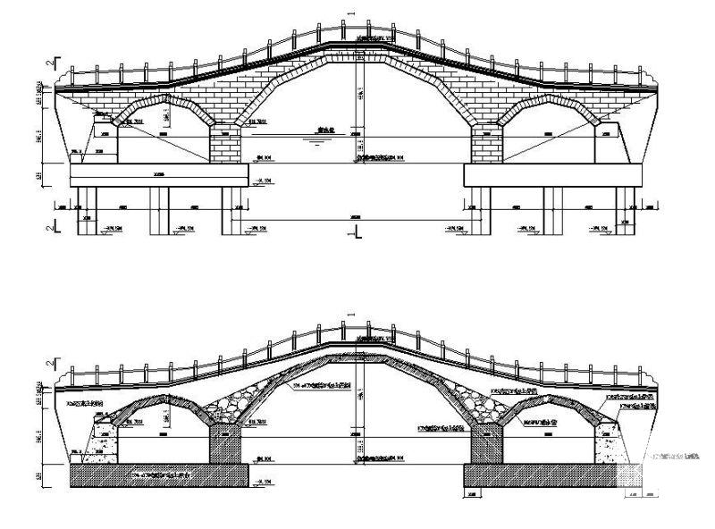 景观桥施工设计CAD图纸 - 1