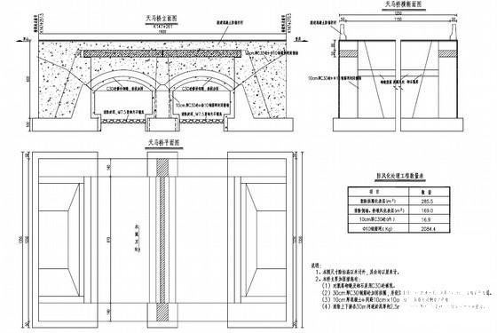 2×5m跨径石拱桥加固工程设计施工图纸（18张） - 2