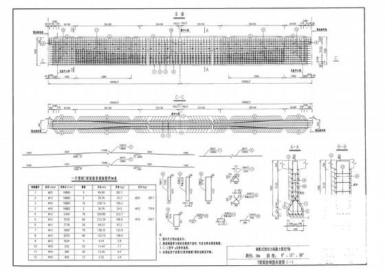 分离式路基23m宽20m简支T梁通用设计图纸（60余张） - 3