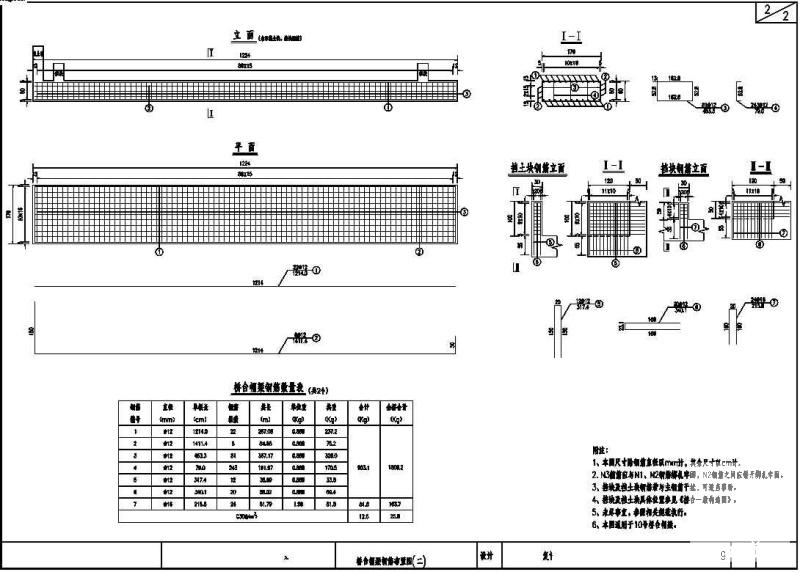 高速公路三跨连续刚构桥设计图纸 - 2