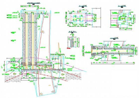 水电站工程施工设计节点详图纸（防渗帷幕灌浆护坦坝体浇筑） - 3