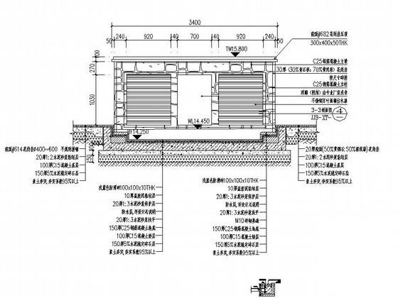 小区户外游泳池施工CAD图纸 - 2