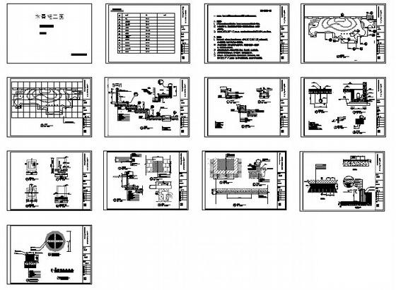 水池水景施工CAD图纸 - 4