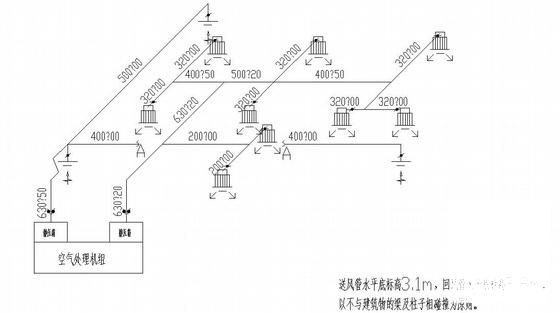 大学实验室空调图（5页CAD图纸） - 2