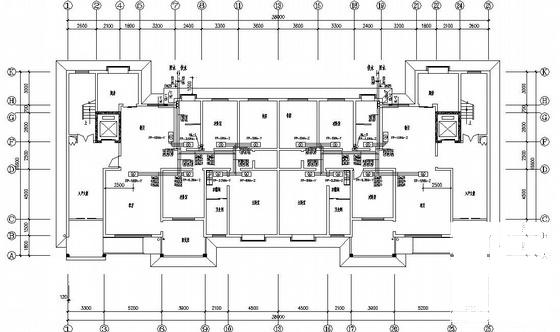 9层住宅楼中央空调图（4页CAD图纸） - 1