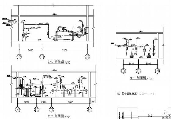 综合楼制冷站布置CAD图纸 - 3