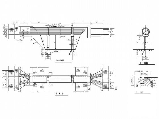 管形渡槽结构设计及止水细部CAD详图纸 - 1