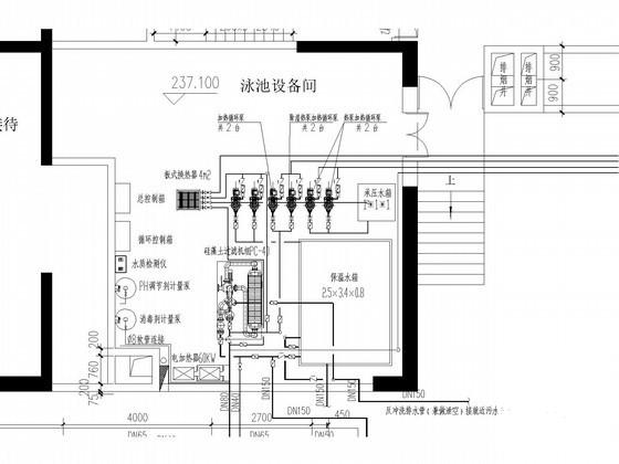 游泳池水处理及恒温恒湿机电设备安装工程全套大样图 - 5