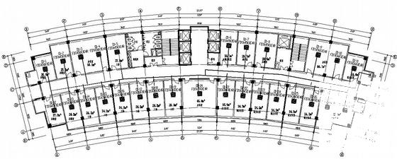 16层办公楼空调平面图（15页CAD图纸）(dwg) - 2