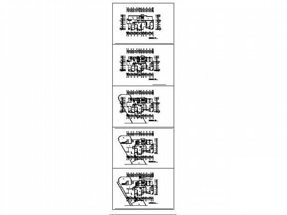 小高层住宅楼一梯三户型设计图纸.dwg - 2