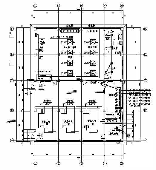 冷热站电气设计CAD施工图纸（8张）.dwg - 3