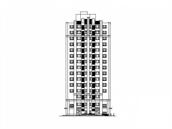 15层现代板式住宅建筑施工图纸（知名设计院）,平面图,节点详图,剖面图 - 1