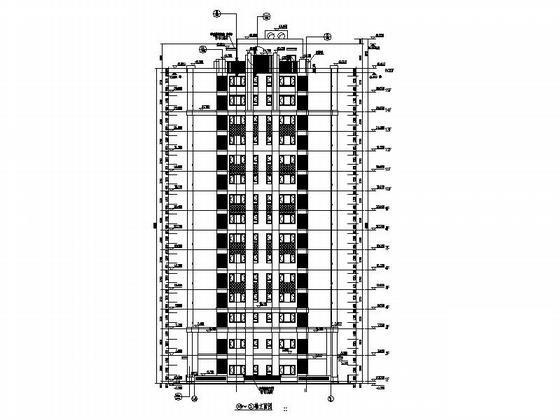 15层现代板式住宅建筑施工图纸（知名设计院）,平面图,节点详图,剖面图 - 4