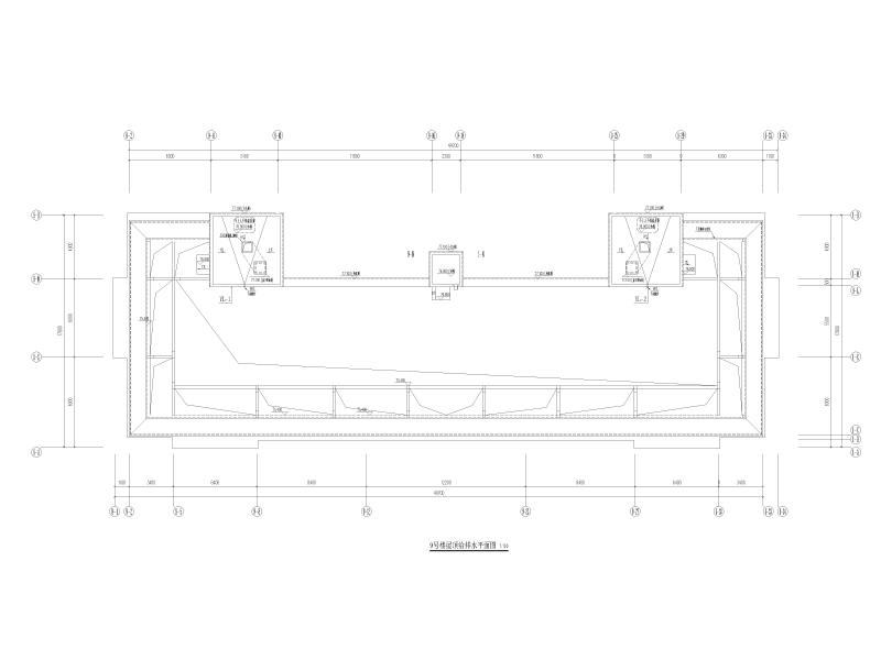 9号楼屋顶给排水平面图
