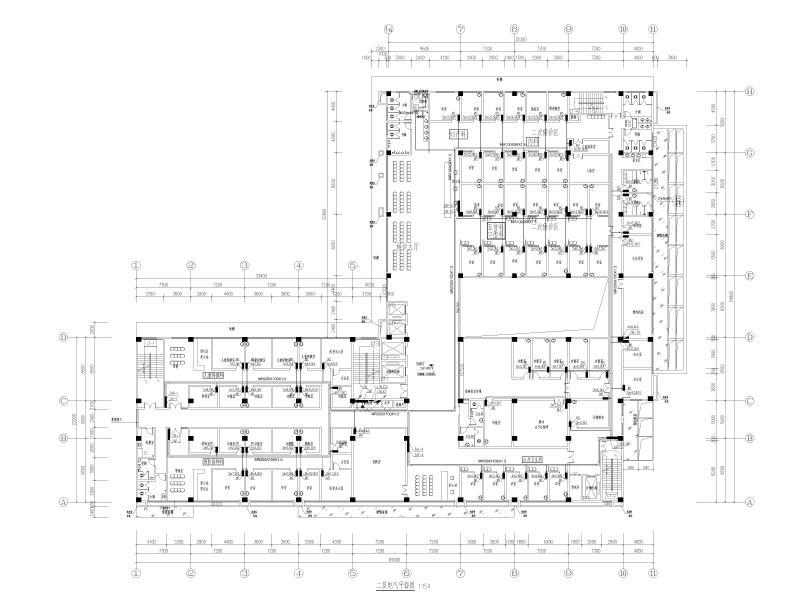 二层电气平面图