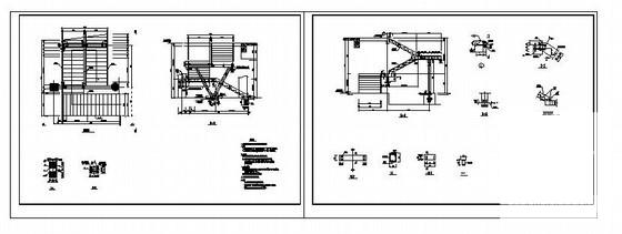 三折钢楼梯节点构造详图纸cad - 1