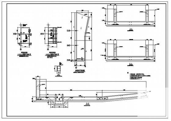 坡道配筋节点构造详图纸cad - 1