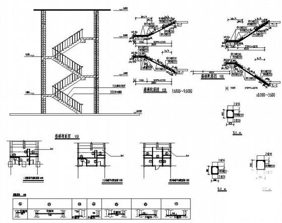 住宅楼梯构造详图纸cad - 1