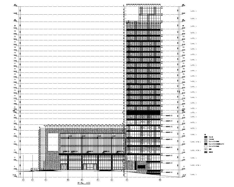 建筑幕墙立面图2