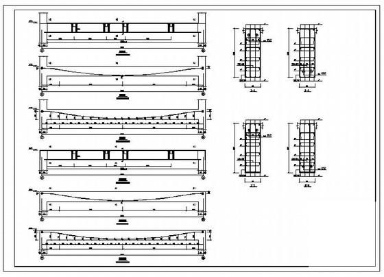 预应力梁节点构造详图纸cad - 1