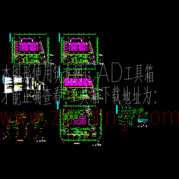 大学学生食堂给排水CAD图纸 - 1