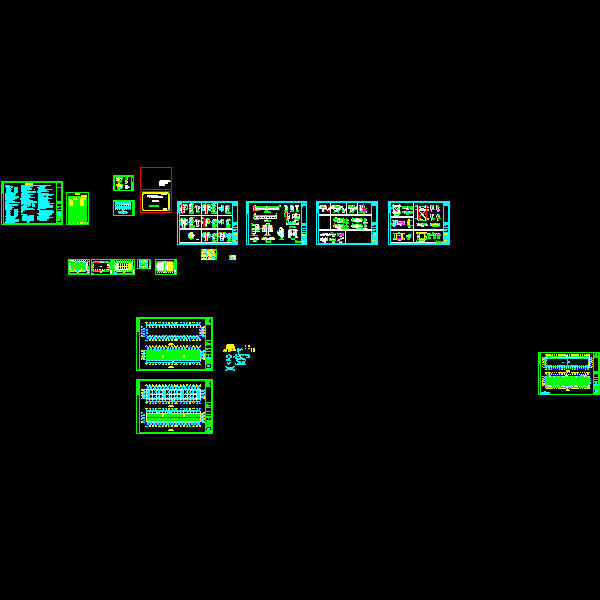 一体化项目EPC临时办公室轻型门式刚屋架结构（CAD，16张） - 1