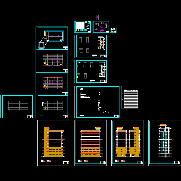 私宅建筑施工图全套.dwg