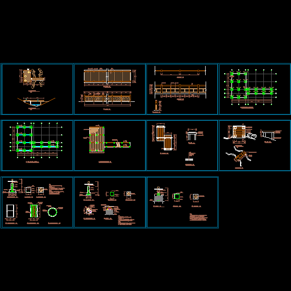 栈桥及观景平台详细设计CAD图纸 - 1