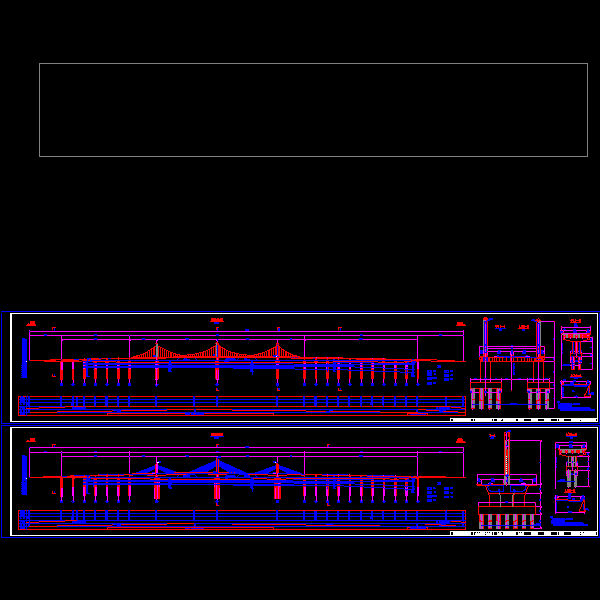 自锚式悬索桥总体方案CAD图纸详图设计 - 3