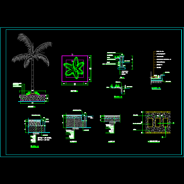 树池大样CAD图纸 - 1