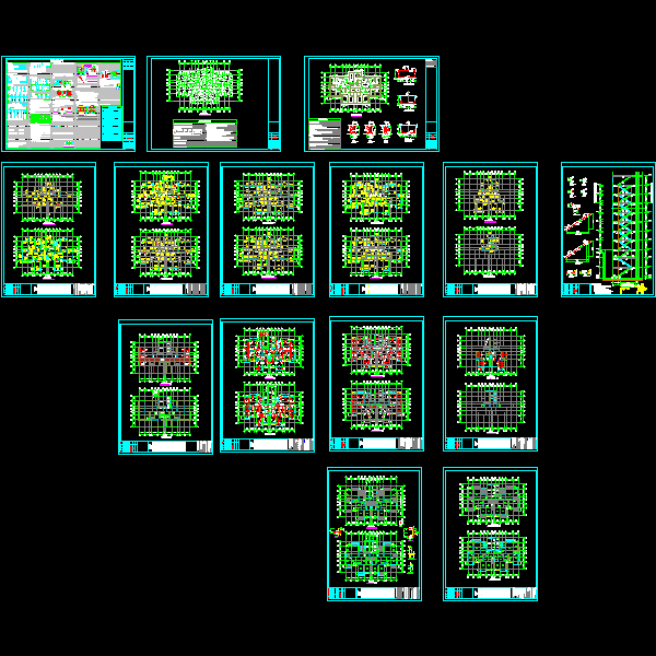 33层住宅结构CAD施工大样图 - 1