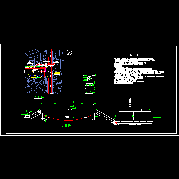 大道道路给水管工程CAD施工方案图纸 - 3