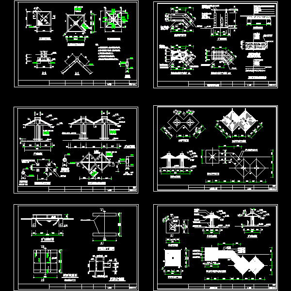 施工图、亭、桥、花架详图.dwg