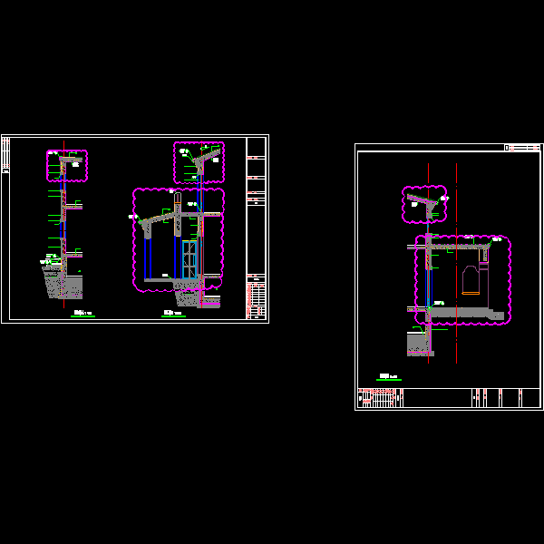 2层A棟别墅结构设计CAD施工图纸 - 2