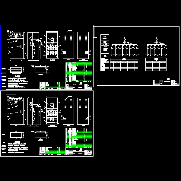 动力柜总装配节点构造详细设计CAD图纸 - 1