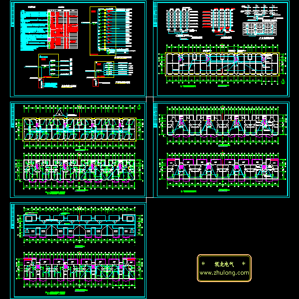 5层住宅电气CAD施工图纸 - 1