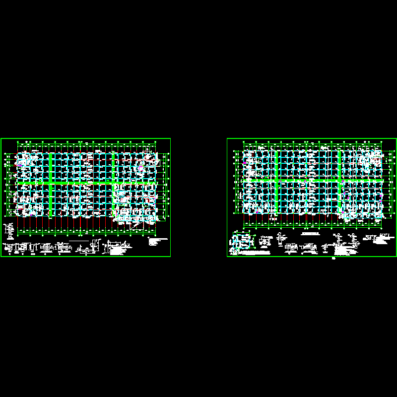 综合厂房建筑结构CAD施工大样图 - 2