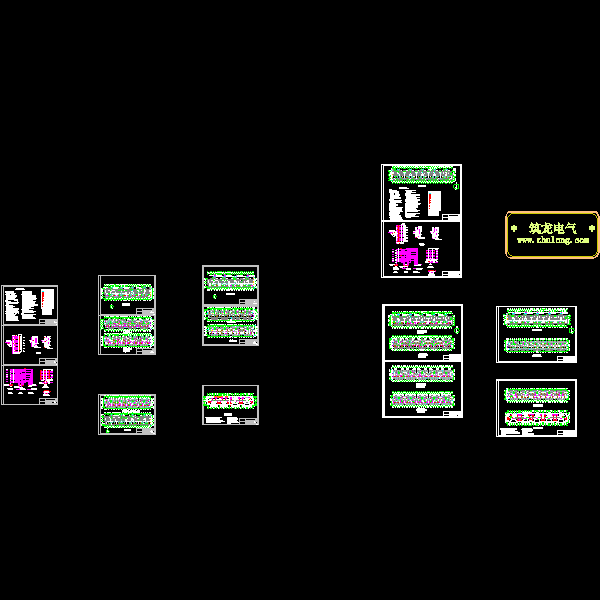 6层住宅小区电气CAD施工图纸(防雷接地系统) - 1