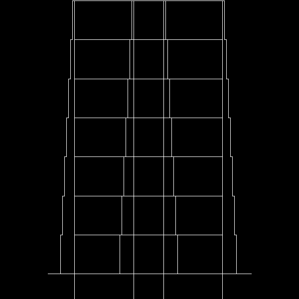 8层框架法院办公楼毕业设计方案（建筑，结构CAD图纸） - 2