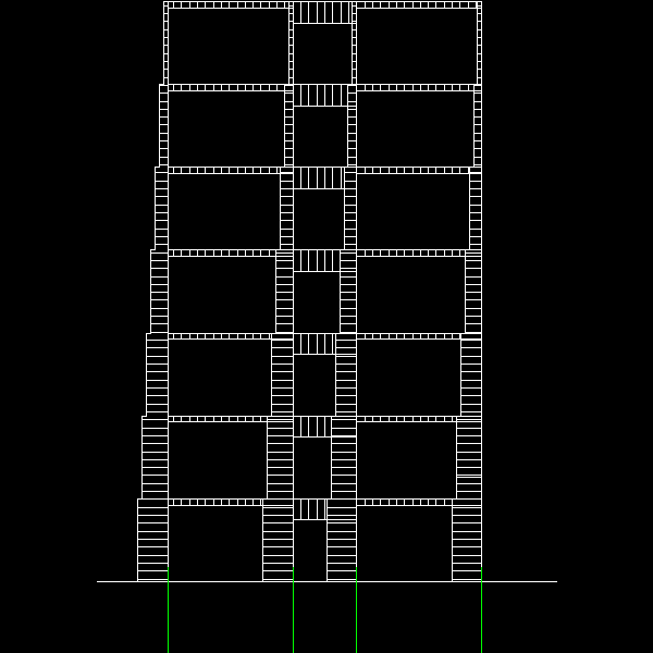 8层框架法院办公楼毕业设计方案（建筑，结构CAD图纸） - 3