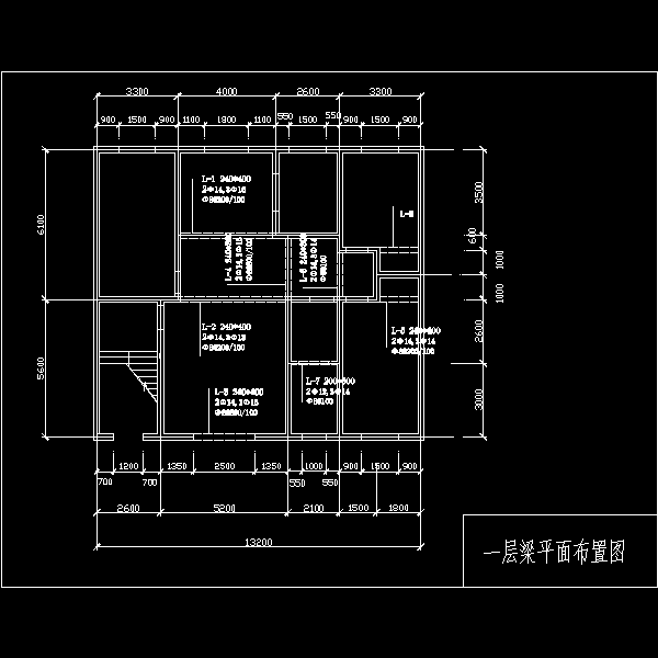 民居3层房结构设计CAD图纸 - 2